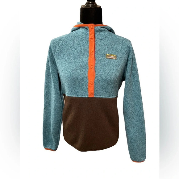 L.L. Bean 502845 Women's L.L.Bean Sweater Fleece Pullover Hoodie Size XS - Picture 9 of 9